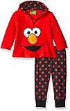 Sesame Stベビー女の子2ピースElmo Polar Top andフリースパンツ US サイズ: 0-3 months カラー: レッド