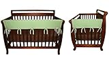 CribWrap Crib Wrap 3PC Rail Cover Set By Trend Lab - 1- 51 Front Rail Cover & 2- 27 Side Rail Covers