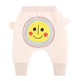 SPRMAG パンツ サルエル 冬 ベビー 裏ボア 厚手 おしゃれ カジュアル 可愛い 柄 ロングパンツ ゆったり 動物 ベージュ 66