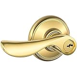 Schlage f51 aシャンパン505シャンパンエントリドアロックLifetime明るい真鍮