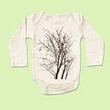 【ベビー】長袖ロンパース「TREE」(親子おそろい服)12-18months (80)