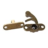 閉鎖，SODIAL(R)33mmx29mmヴィンテージスタイルジュエリーシガーボックスバックルクラスプ閉鎖ボルト x 2