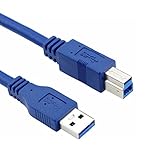 YSJJZRL USB 3.0 プリンター ケーブル USB 3.0 タイプ A オス - タイプ B オス プリンター スキャナー ケーブル (1.5M)
