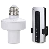 Mengshen? Wireless Remote Control E27 Screw Light Lamp Bulb Holder Cap Base Socket Controller Switch