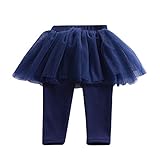 Tovadoo 子供服 ベビー服 女の子 レギンス ズボン チュールスカート 秋冬 厚手 暖かい プリンセス 可愛い 保育園 旅行 プレゼント