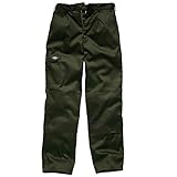 (ディッキーズ) Dickies スーパー ワークトラウザーズ ワークウェア 作業服ボトムス 作業服パンツ 作業着ズボン (ショート丈) 男性用 (32) (オリーブ)