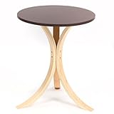 【サイドテーブル 木製】あなたの隣にキュートなテーブル ★ ポルタ ー Porta ★ 北欧スタイル 木製テーブル 丸テーブル 軽量 色：ブラウン