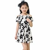 Usstore DRESS ベビー・ガールズ US サイズ: 160cm-7-8Y カラー: ホワイト