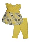 BusterブラウンLittle Girlsフリル付き円パターンチュニックとレギンス US サイズ: L カラー: イエロー