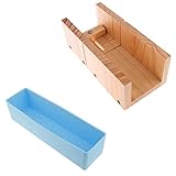 Baosity 多用途　石鹸作り　ソープ　木製工具　ロープ　カッター金型　食品ボックス　シリコン製　ケーキモールド　長方形　DIY金型