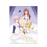 【公式】二次元コスパ まちカドまぞく 2丁目 描き下ろし 優子・桃・ミカン 100cmタペストリー お泊りVer.