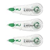 トンボ鉛筆 修正テープ 4.2mm MONO モノCC (ミニサイズ・高密着テープ) 使い切りタイプ 6m 3個 KCB-325 (CT-CC4×3)