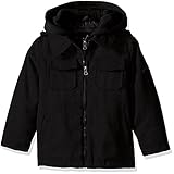 iXtreme Little Boys' Toddler Wool Jacket with Fleece Vestee Black 3T [並行輸入品]
