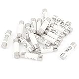 uxcell　セラミックヒューズ　 R015 RT14 RT18 　38x15mm 500V 3A　ファスト　ブロー　20本入り