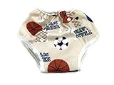 BB2 Adjustable Baby Toddler Potty Toilet Training Reusable Bamboo Pants (Adjustable, Sports Ball) by