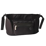 （Rarihima）ベビーカー用バック ドリンク ホルダー 多機能小物入れ (ブラック)