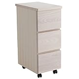 ライフスタイリングショップ サイドチェスト 幅29×奥行45 木製 キャスター袖机 オフホワイト AN-254OWH