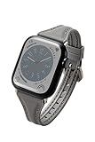 エレコム アップルウォッチ Apple Watch バンド 【41mm 40mm 38mm / SE2 SE 8 7 6 5 4 3 2 1 対応】 革 レザー TPU スリム チャコールブラック AW-41BDLHVJBK