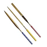 iHelp 精密 ダイヤヤスリ セット 140mm チタンコーティング #600番相当 (140mm 3本組) IDF-22