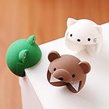 可愛い コーナーガード コーナーカバー 6個セット 安全デスクコーナー プロテクター 両面テープ付き 柱の角 赤ちゃんの安全を守る (緑+コーヒー+白)