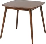 不二貿易 ダイニング テーブル 75×75 cm 3点 用 クラム ウエンジ 67629