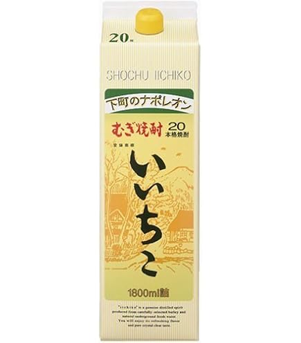 Amazon.co.jp: 三和酒類 いいちこ 麦 25度 パック 1800ml : 食品・飲料