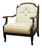 東海家具 1人掛けソファ 70cm幅 ベネチア ベージュストライプ柄 BE