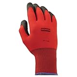 北安全NorthflexレッドFoamed PVC手袋、レッド/ブラック、サイズ9l、12ペア