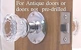 A Duplicate of the Original Depression Fluted Crystal Glass & Polished Chrome Passage set. Complete 