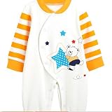 冬の新生熊のツナギの長袖の縞模様の赤ん坊のツナギ服の服の赤ちゃん用品