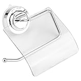 ペーパーホルダー -Dewin 紙巻器、吸盤粘着、ステンレス、防水、浴室、トイレ、シルバー