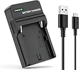 LP-E17 キャノンカメラバッテリー用充電器 USB Type-C 急速充電 互換充電器 LC-E17互換 キヤノンEOS R50 RP R10 R8, Rebel T8i, T7i, T6i, T6s, SL2, SL3, EOS M3, M5, M6, EOS 200D,77D,750D,760D,800D,8000D対応 保護回路付き