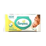 Pampers New Baby Sensitive Wipes (50 per pack) パンパース赤ちゃん敏感ワイプ（パック当たり50 ）