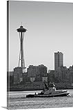 Bob Stefkoプレミアムシックラップキャンバス壁アート印刷題名BWスペースニードルIV 20" x 30" 2133244_24_20x30_none