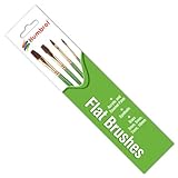 Humbrol No.3/5/7/10 Flat Brush Pack
