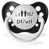 Personalized Pacifiers Little Devil Pacifier in Black by Personalized Pacifiers [並行輸入品]
