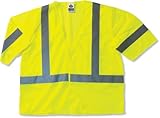 Ergodyne GloWear 8310HL Class 3 Economy Vest - Lime, Large/X-Large by Ergodyne