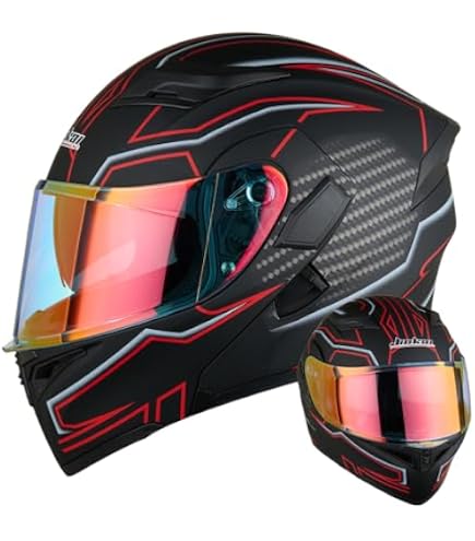 Amazon.co.jp: MOTOBOSS システムヘルメット フルフェイスヘルメット
