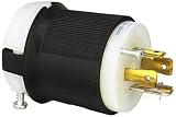 Hubbell HBL2441 Locking Plug, 20 amp, 120/208V, L18-20P, Black [並行輸入品]