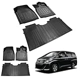 BIGKON 適合対応トヨタ アルファード ヴェルファイア 20系専用 フロアマット 2008年5月-2015年1月 ALPHARD VELLFIRE ANH20W GGH25W GGH20W ANH25W 3Dフロアマット 3D防水マット TPE材質 車種専用設計 滑り止め 耐汚 保護パーツ カー用品（1+2列目）