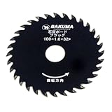 BAKUMA(バクマ工業) チップソー石膏ボード用ブラック薄刃 100mm×32P