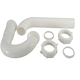 Larsen Supply 03 – 4213洗面所/キッチン排水Pトラップ、ホワイトPVC、1.5-in。 1-1/2-Inch O.D 03-4213 1