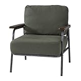 アメリカンヴィンテージ風　ポケットコイル　ソファ　カーキ 1人掛け