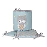 Lambs & Ivy Night Owl 4ピースベビーベッドバンパー