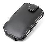 PDAIR レザーケース for BlackBerry Bold 9900 縦開きタイプ(ブラック) PALCBBB9900F/BL