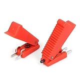 uxcell 溶接ガンスイッチ 　プラスチック製　 金属　CO2 　２端子　レッド　２個入り