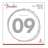 Fender エレキギター弦 Super 250L NPS Ball End Strings (.009-.042) 3-Pack