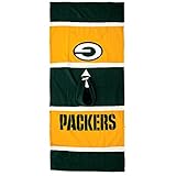 NFLグリーンベイパッカーズパーカーポンチョ、70.5 X 81 cm、グリーン