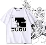フリクリ FLCL Tシャツ 半袖 インナーシャツ ナオタ マミ美 春原晴子 夏服 コスプレ衣装 T shirt メンズ 丸襟 上着 ファッション cosplay カジュアル 日常服 プレゼント 男女兼用 (I,3XL)