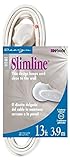 SlimLine 2237 Flat Plug Extension Cord, 2-Wire, White, 13-Foot [並行輸入品]